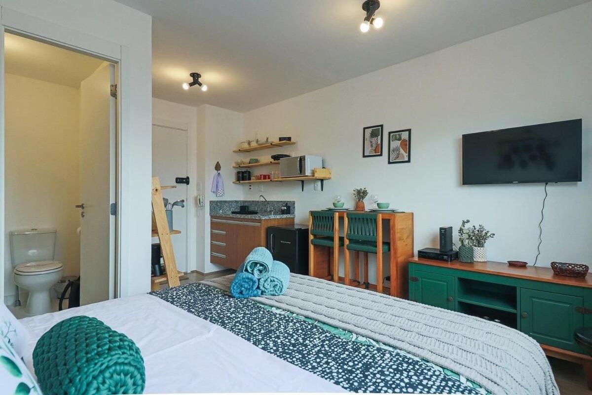 Aconchegante Studio No Bras Com Piscina/Metro Bras เซาเปาโล ภายนอก รูปภาพ