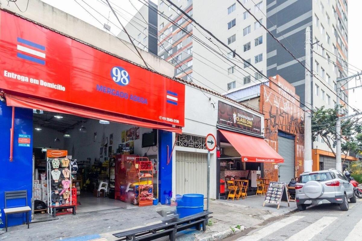 Aconchegante Studio No Bras Com Piscina/Metro Bras เซาเปาโล ภายนอก รูปภาพ